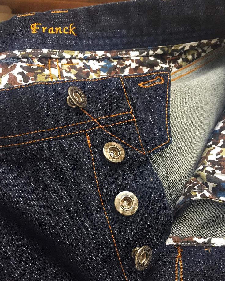 jean sur mesure paris tailleur pantalon jean selvedge braguette boutons